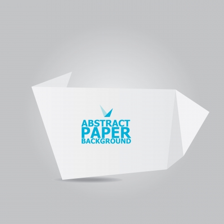 Abstract white paper origami backgroundのイラスト素材