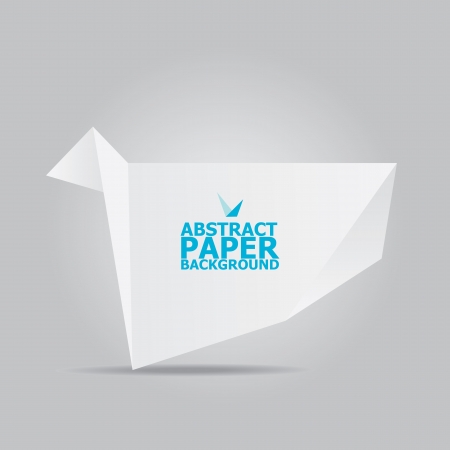 Abstract white paper origami backgroundのイラスト素材