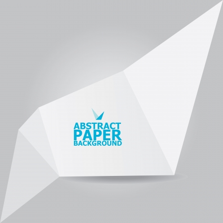 Abstract white paper origami backgroundのイラスト素材