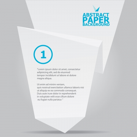Abstract white paper origami backgroundのイラスト素材