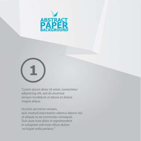 Abstract white paper origami backgroundのイラスト素材
