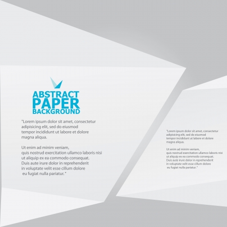 Abstract white paper origami backgroundのイラスト素材