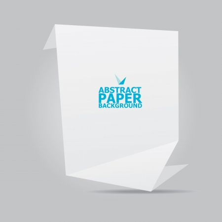 Abstract white paper origami backgroundのイラスト素材