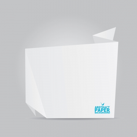 Abstract white paper origami backgroundのイラスト素材