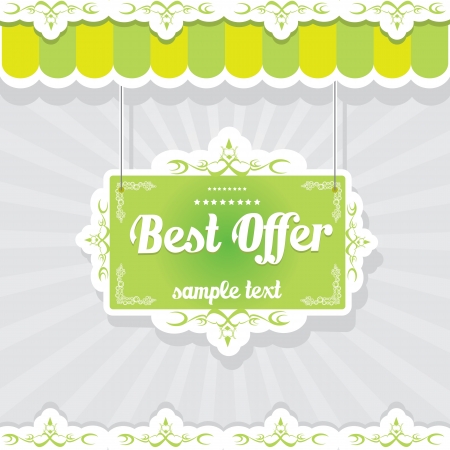 Vintage green vector backgroundのイラスト素材