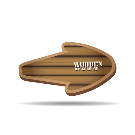 vector wooden background. vector wooden arrow or signのイラスト素材