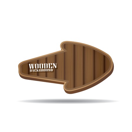 vector wooden background. vector wooden arrow or signのイラスト素材