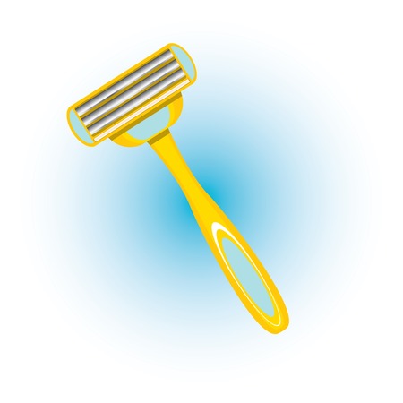 Vector woman supplies for epilation legs at home.のイラスト素材