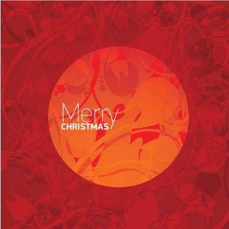 vector merry christmas decorative red floral background.のイラスト素材
