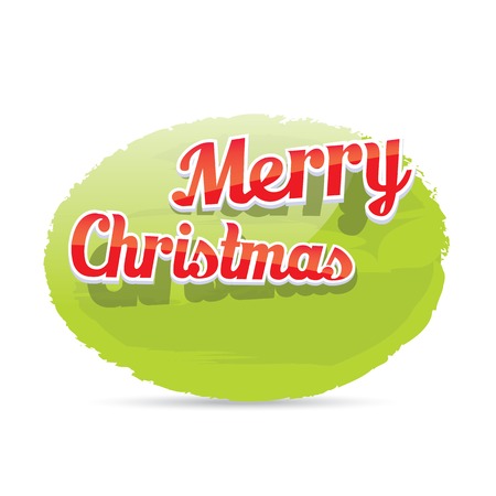Green Christmas Greeting abstract grunge shape bannerのイラスト素材