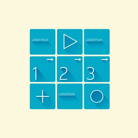 Blue Modern trendy flat Design bannerのイラスト素材