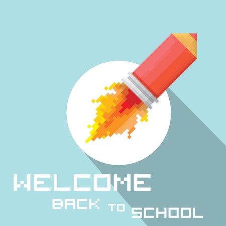 concept of back to schoolのイラスト素材