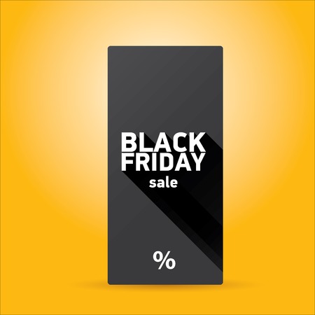 Black Friday sales tag. vector illustrationのイラスト素材