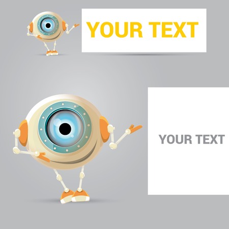 Cartoon Character Cute Robotのイラスト素材