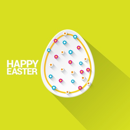 appy Easter background and egg.のイラスト素材