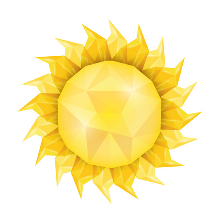 Sun icon . Vector illustrationのイラスト素材