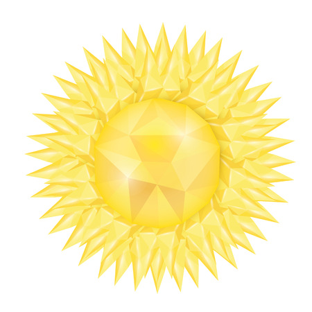 Sun icon . Vector illustrationのイラスト素材