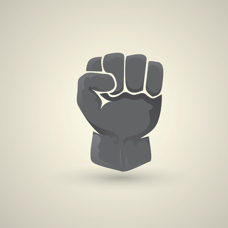 freedom concept. vector fist iconのイラスト素材