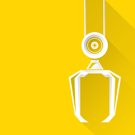 Clean technology background design template. vector robotic arm symbol. robot hand.のイラスト素材