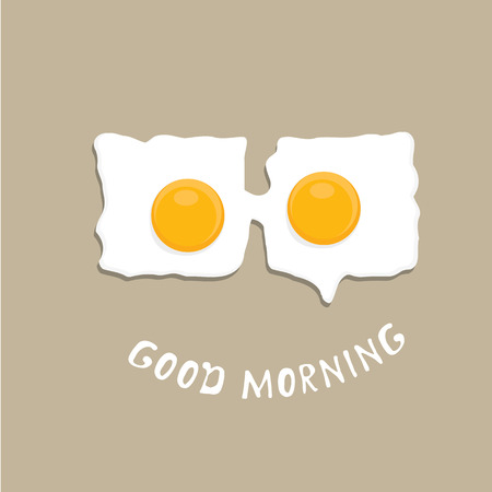 Fried Egg vector illustration.  のイラスト素材