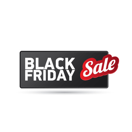 Black Friday sales tag. Black friday banner. vector illustrationのイラスト素材