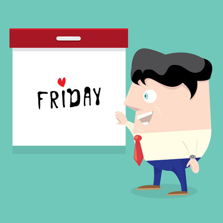 thanks god it is friday concept. i love friday - vector illustrationのイラスト素材