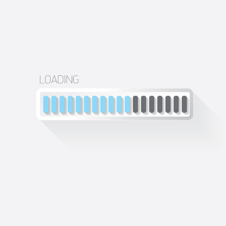 vector flat white modern trendy design progress bar, loading bar , status bar , progress icon template for app or web siteのイラスト素材
