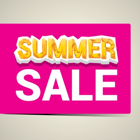 vector hot summer sale sticker . summer sale banner or labelのイラスト素材