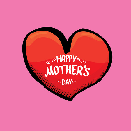 Happy Mothers Day  vector typographical Background or greeting cardのイラスト素材