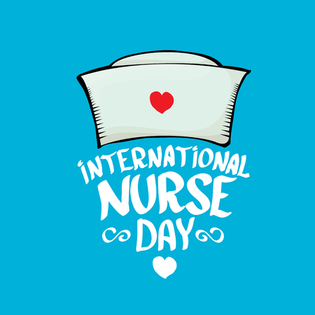 International nurse day vector greeting card or backgroundのイラスト素材