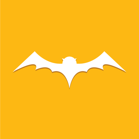 vector halloween bat icon. vector bat silhouetteのイラスト素材