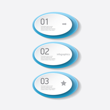 blue modern progress paper banners , can be used for infographics , numbered banners, horizontal cutout lines, graphic or website layout vectorのイラスト素材