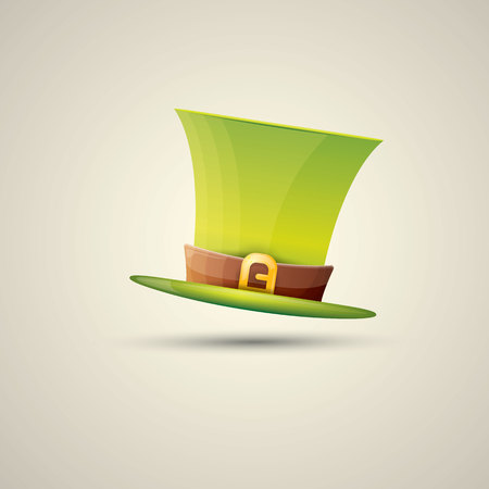 vector saint patricks day poster with green hatのイラスト素材