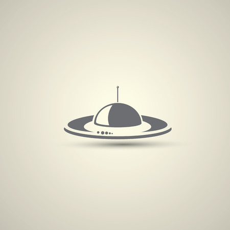 Ufo flying saucer vector iconの写真素材