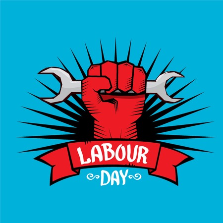 1 may - labour day. vector labour day posterのイラスト素材