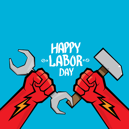 1 may - labour day. vector labour day posterのイラスト素材
