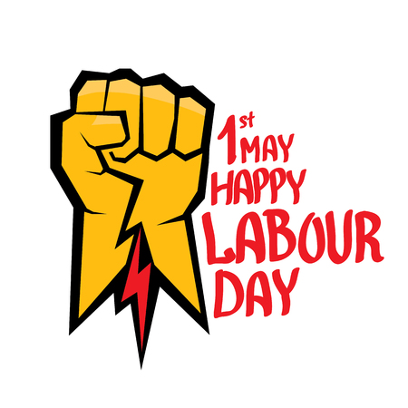 1 may - labour day. vector labour day posterのイラスト素材