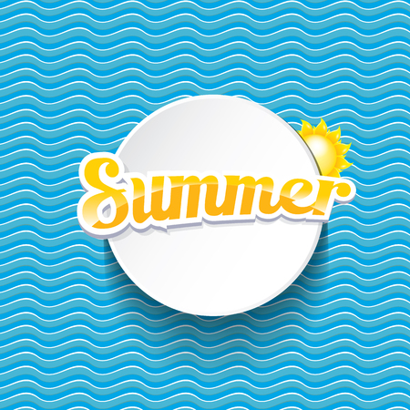 vector summer sale bright label design template .のイラスト素材