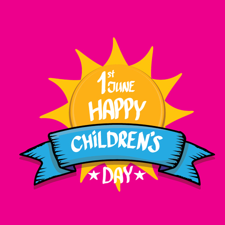 1 june international childrens day background.のイラスト素材