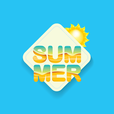vector summer sale template banner.のイラスト素材