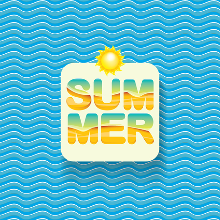 vector summer sale bright label design template .のイラスト素材
