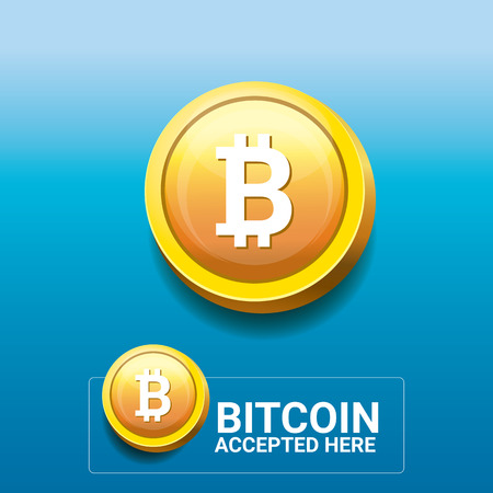 vector Bitcoin symbol. bitcoin iconのイラスト素材