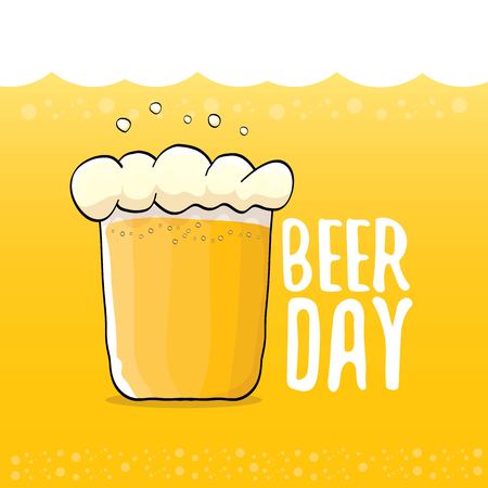 happy beer day vector graphic poster.のイラスト素材