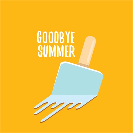 vector goodbye summer concept illustrationのイラスト素材