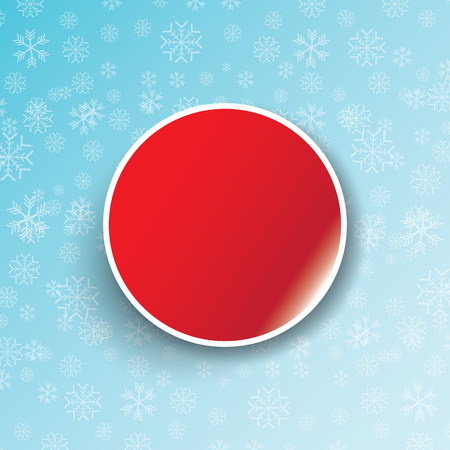 Winter Christmas pattern with snowflakes on blue illustration.のイラスト素材