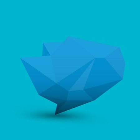 blue polygonal geometric banner . Abstract vector Illustration, low poly styleのイラスト素材