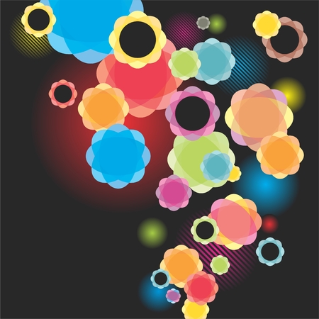 background with a beautiful multicolored objectsのイラスト素材