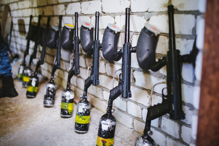 Paintball markersの写真素材