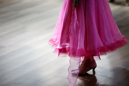 Closeup of dancers legs as they do the ballroom danceの写真素材