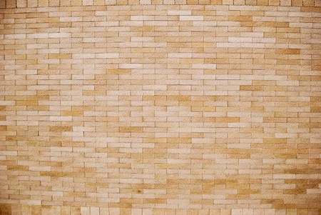 flat and simple brown brick wallの写真素材